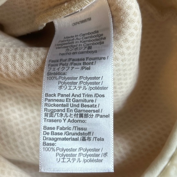 MADEWELL Faux Shearling Half-Zip Pullover Funnelneck Kangaroo Pocket Warm Sz S - Picture 6 of 12